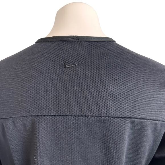 Nike Run Top Size Medium Dri Fit Black Long Sleeve Running Shirt Womens Y2K - Picture 8 of 14
